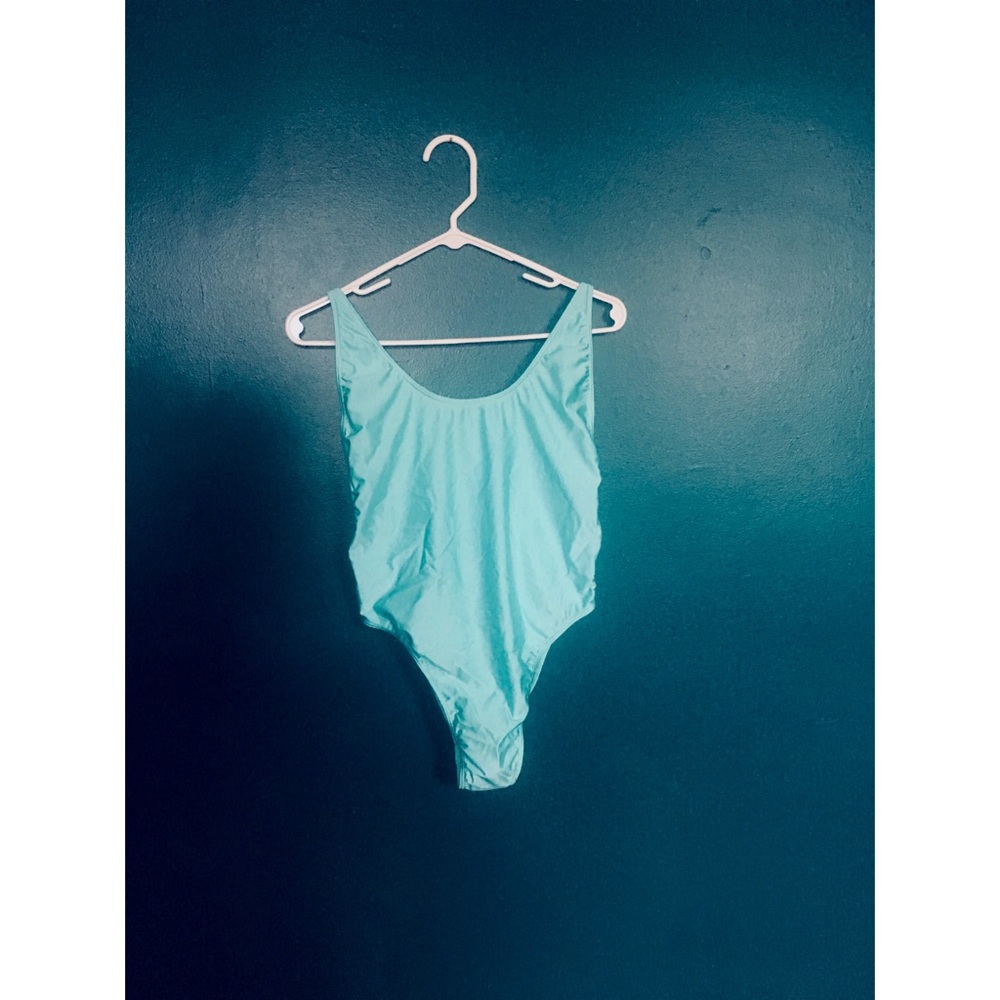 American Apparel High Cut Backless Swimsuit